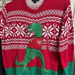 Blizzard Bay dinosaur Christmas sweater